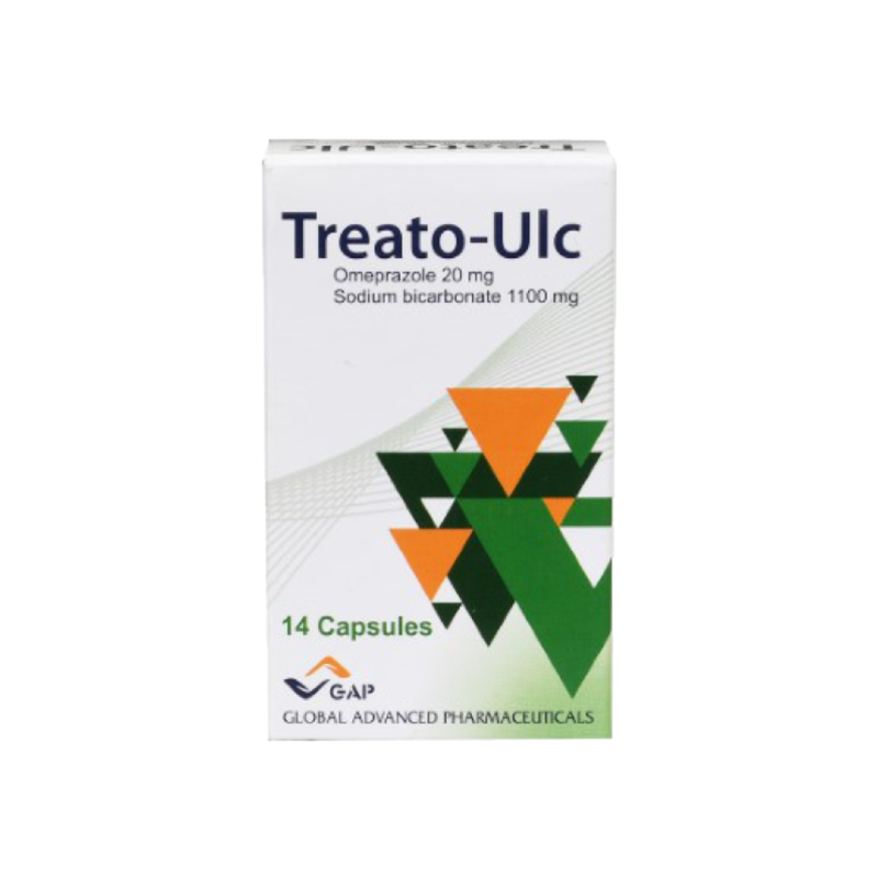 TREATO-ULC 20 MG 14 CAPSULES