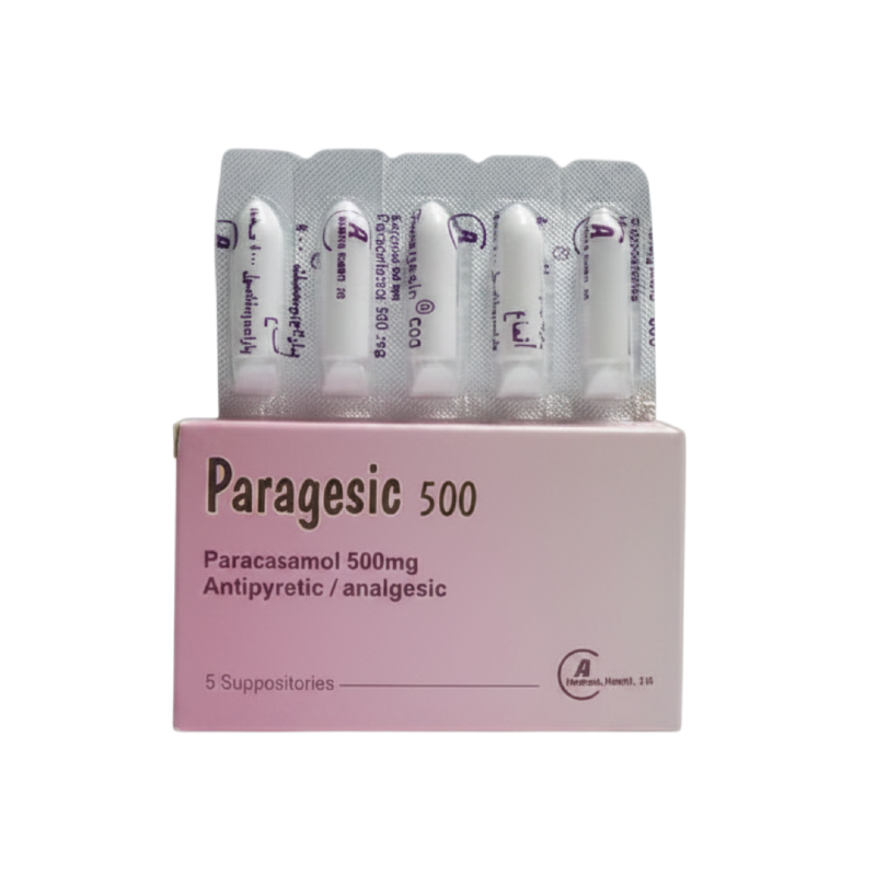 PARAGESIC  500 MG  5 SUPPOSITORIES