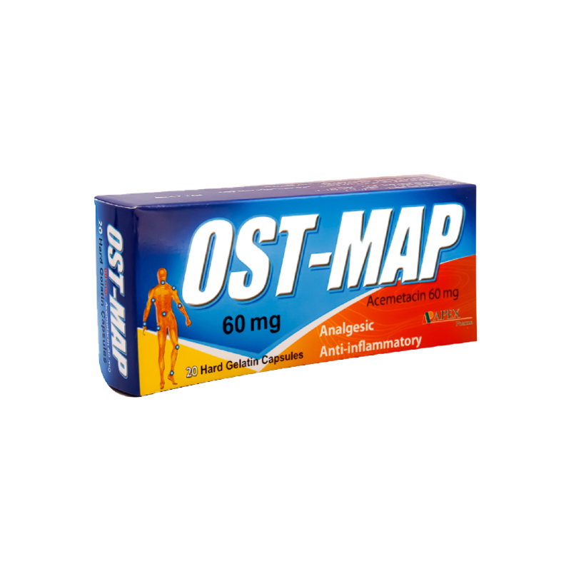 OST MAP 60 MG 20 CAPSULES