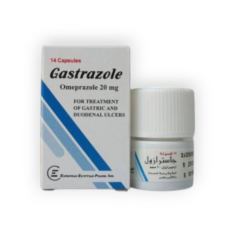 GASTRAZOLE 20 MG 14 CAPSULES