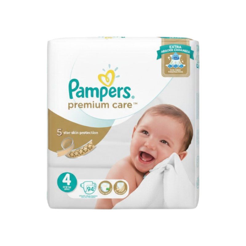 PAMPERS PREMIUM CARE (4) 94  DIAPERPERS