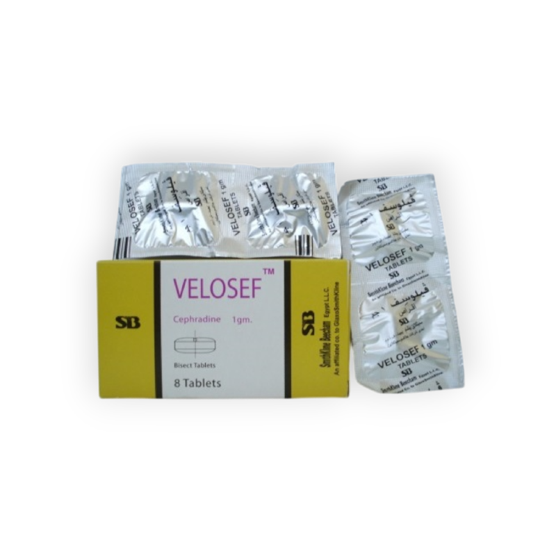 VELOSEF 1 GM 8 TABLET