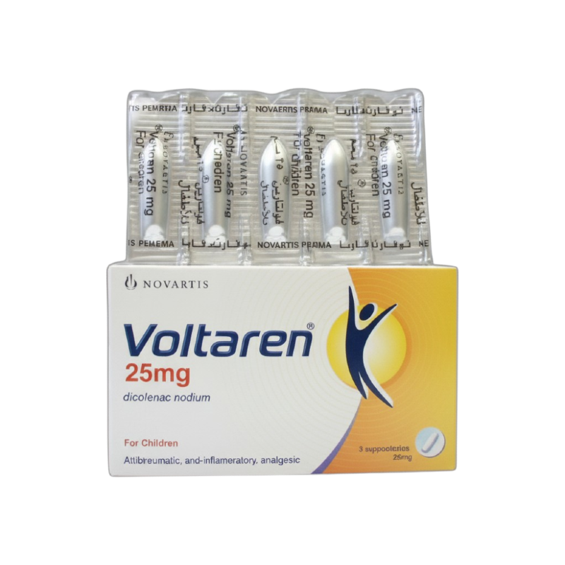VOLTAREN 25 MG 5 SUPPOSITORIES