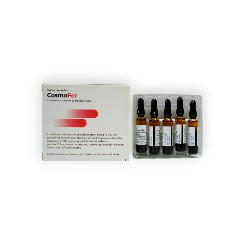 COSMOFER 50MG 2 ML 5 AMPULES