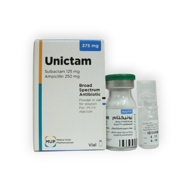 UNICTAM 375 MG VIAL