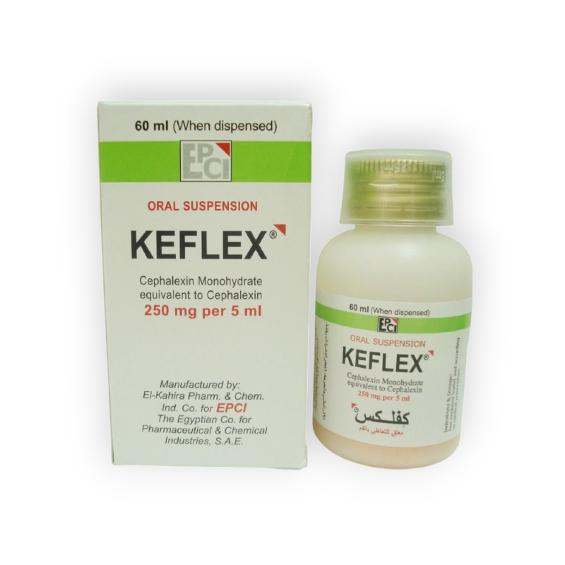 KEFLEX 250 MG SUSPENSION 60 ML