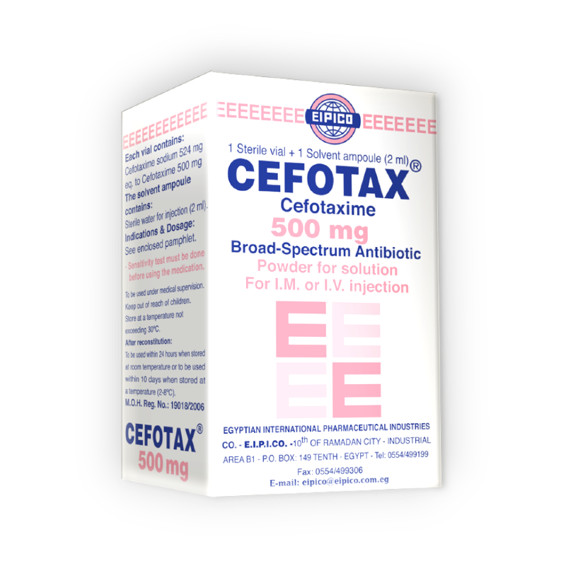 CEFOTAX 500 MG VIAL