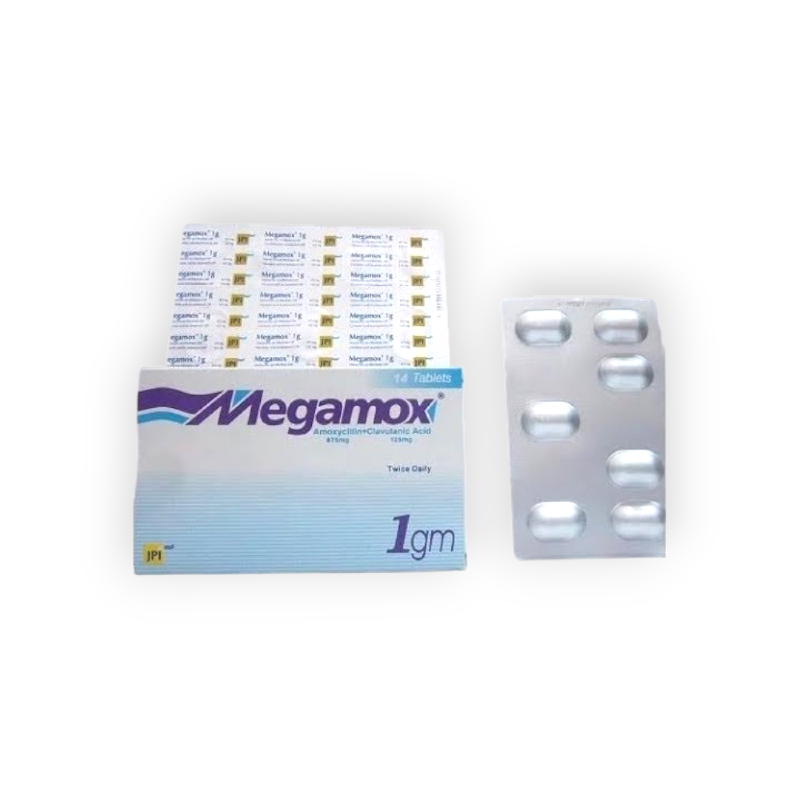 MEGAMOX 1 GM 14 TABLET
