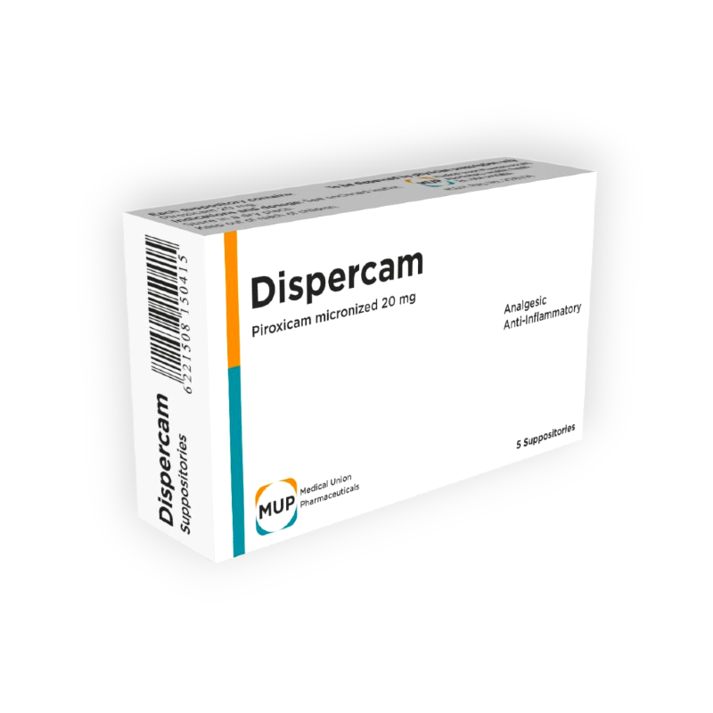 DISPERCAM 20 MG 5 SUPPOSITORIES
