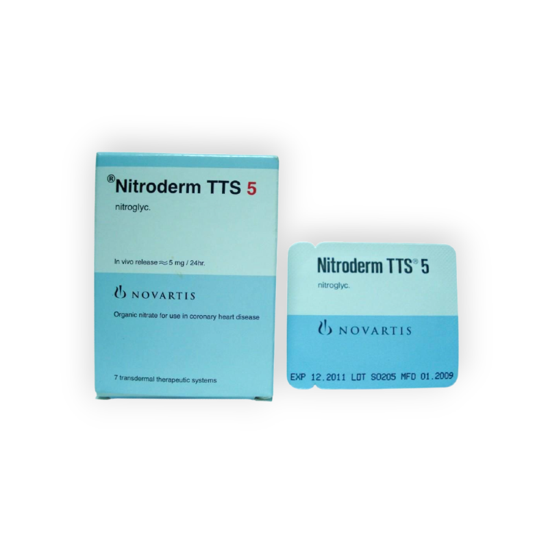 NITRODERM TTS 5 MG 7 PATCHES