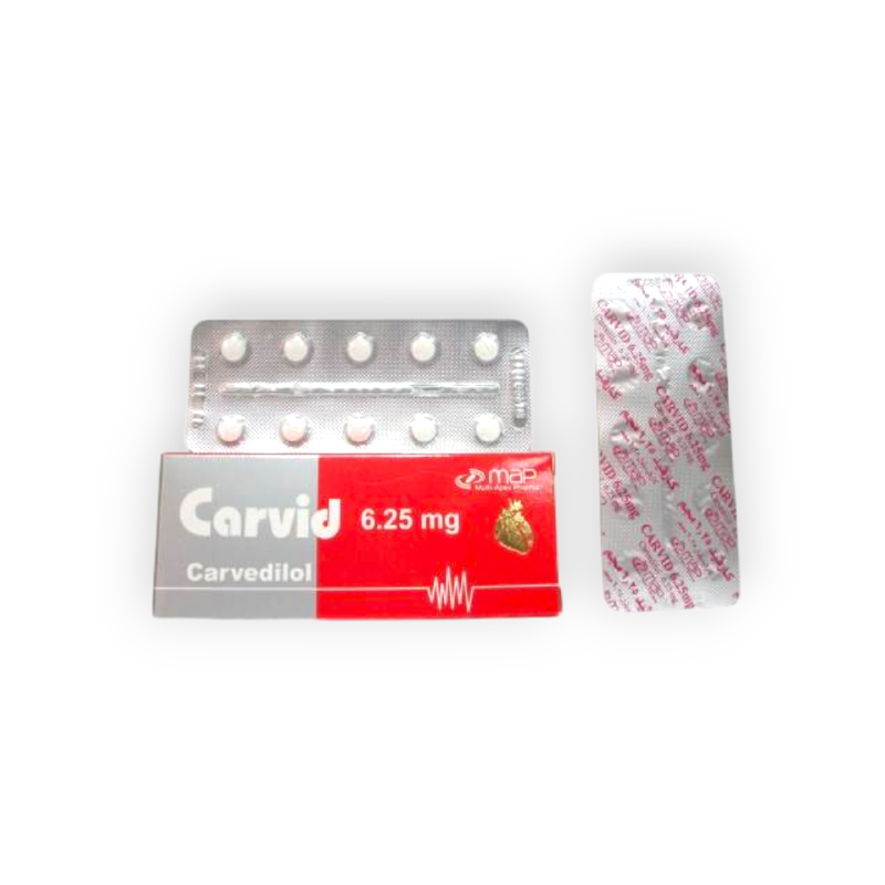 CARVID 6.25 MG 20 TABLET