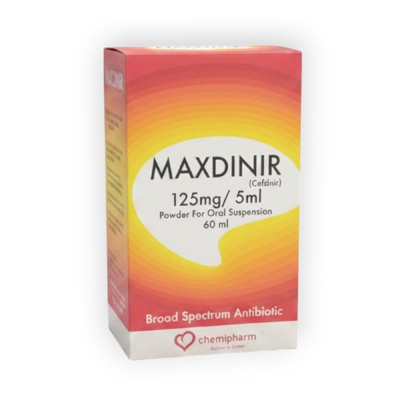 MAXDINIR 125 MG SYRUP