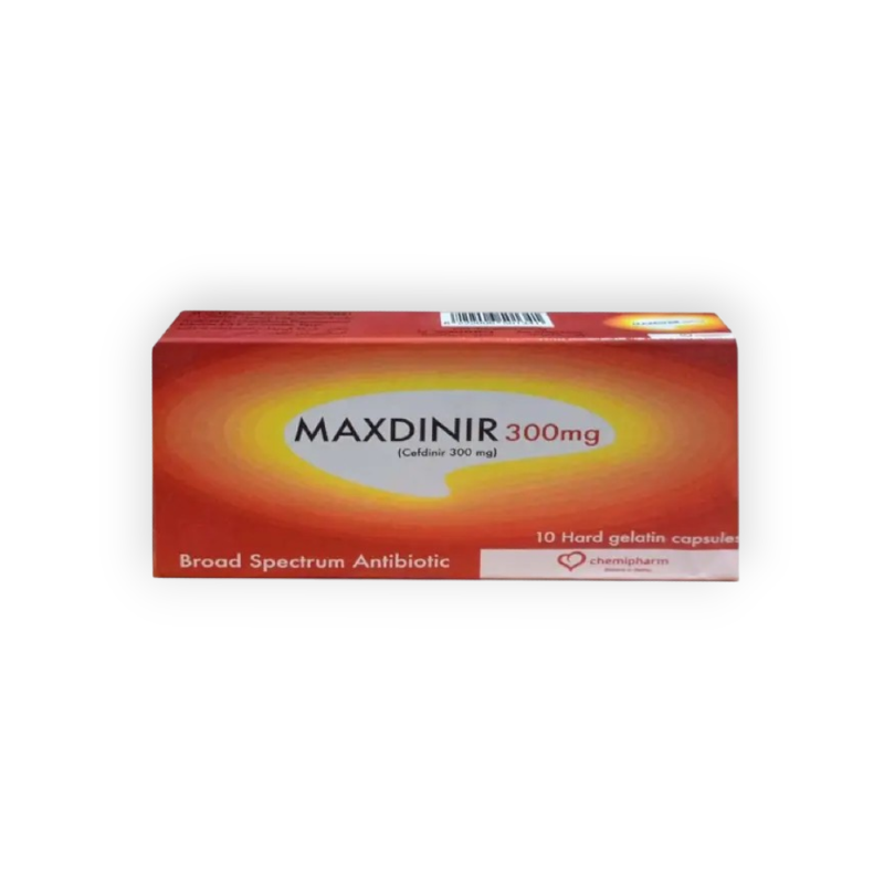 MAXDINIR 300 MG 10 CAPSULES