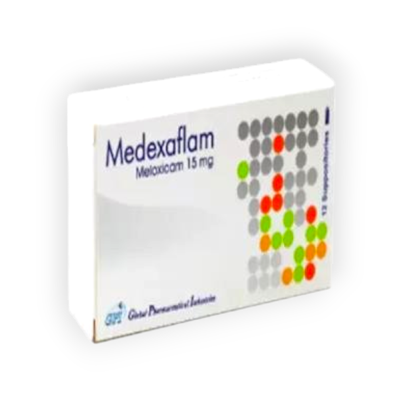 MEDEXAFLAM 15 MG 12 SUPPOSITORIES