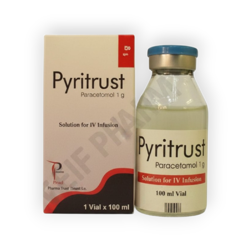 PYRITRUST 1 GM / 100 ML SOLUTION FOR I.V VIAL