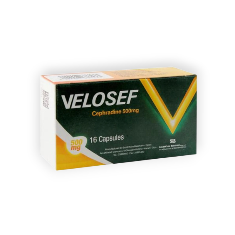 VELOSEF 500 MG 16 CAPSULES