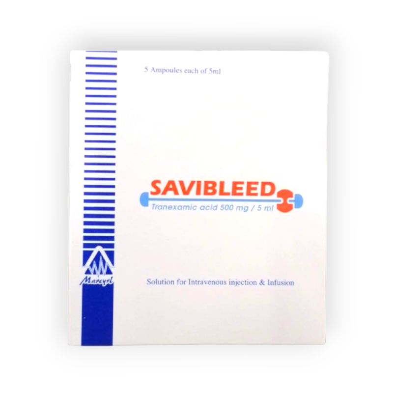 SAVIBLEED 500 MG 5 AMPULES