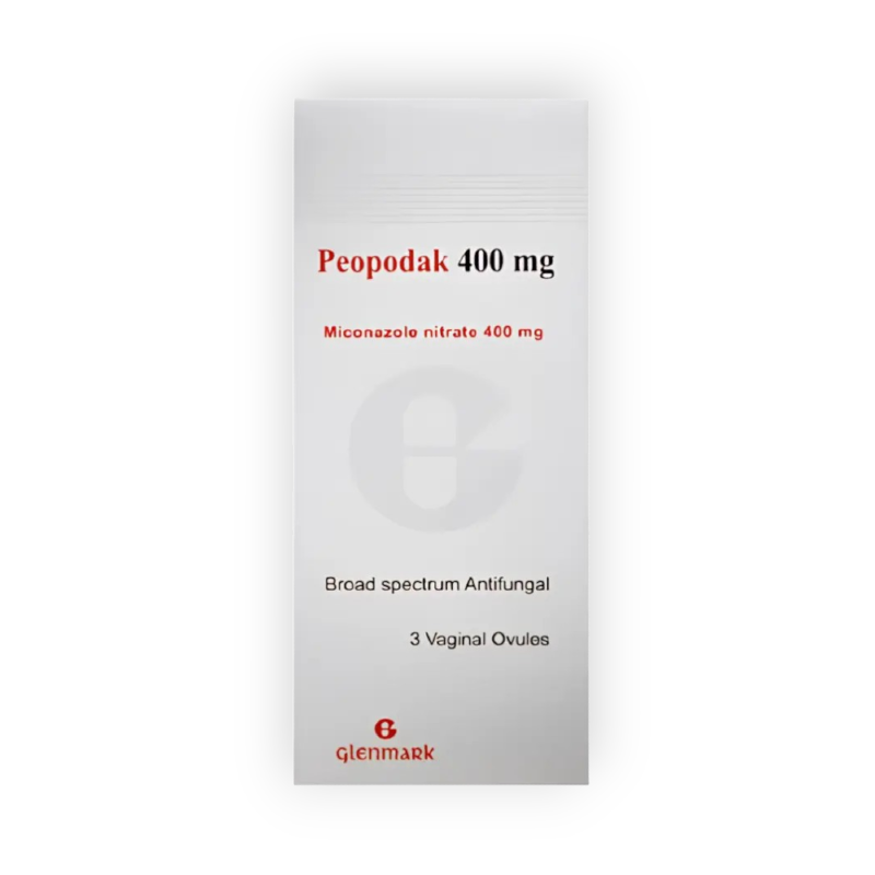 PEOPODAK 400 MG 3 VAG CAPSULES