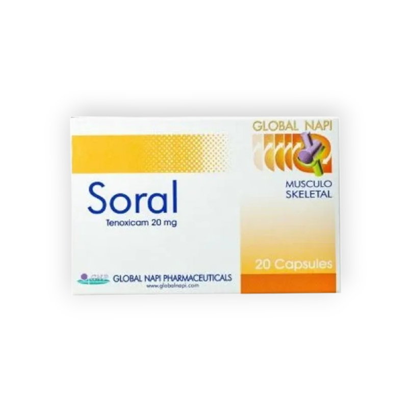 SORAL 20 MG 20 CAPSULES