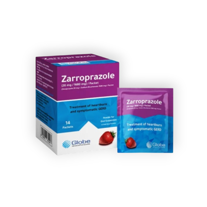 ZARROPRAZOLE 20/1680 MG 14 PACKETS