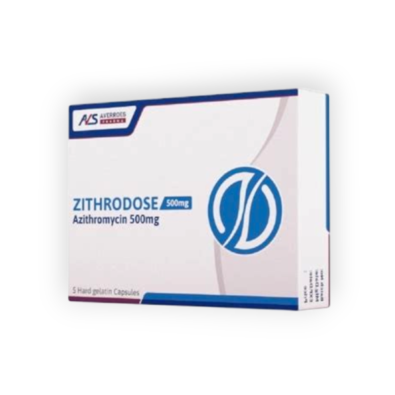 ZITHRODOSE 500 MG 5 CAPSULES