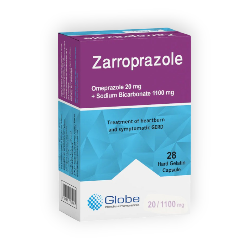 ZARROPRAZOLE 20/1100 MG 28 CAPSULES