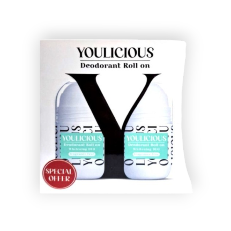 YOULICIOUS DEOD ROLL-ON (FRAGRANCE FREE) 1+1 50ML