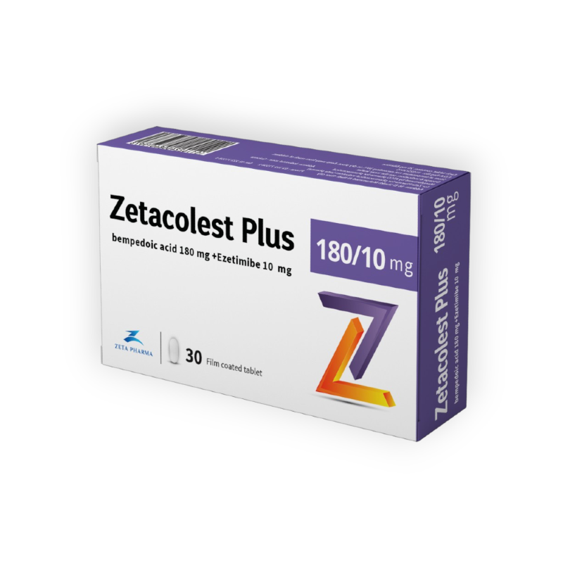 ZETACOLEST PLUS 180/10 MG 30 CAP