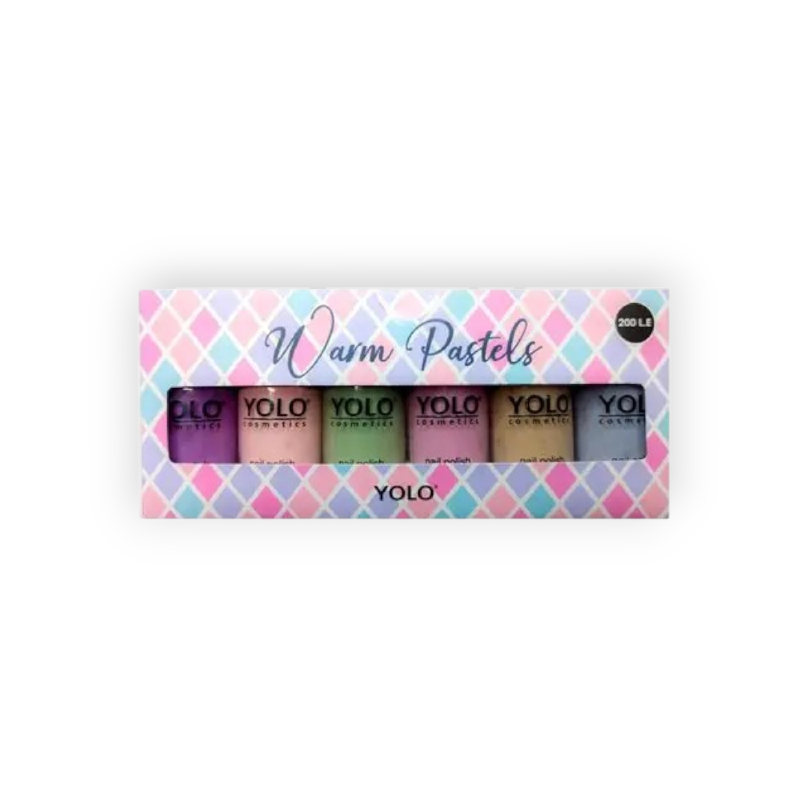 YOLO NAIL POLISH (PASTELS) SET 6PCS