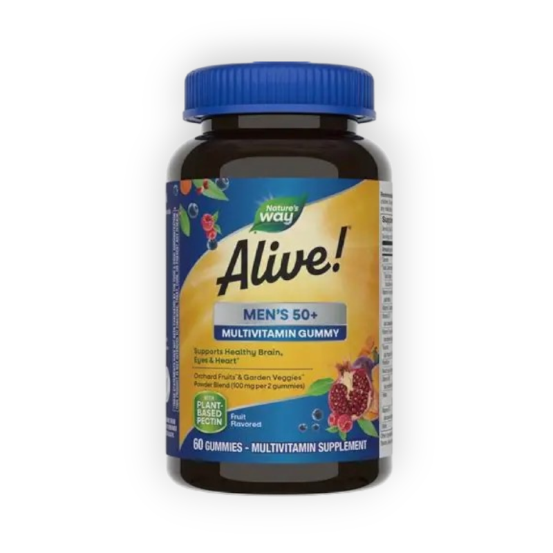 ALIVE MENS 50 + MULTIVTAMIN 60GUMMIES   (NATROL)