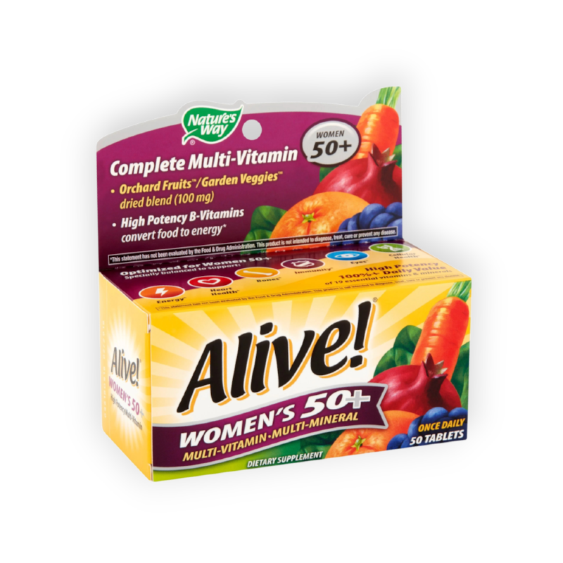 ALIVE WOMENS  MULTIVTAMIN +50 TAB   (NATROL)