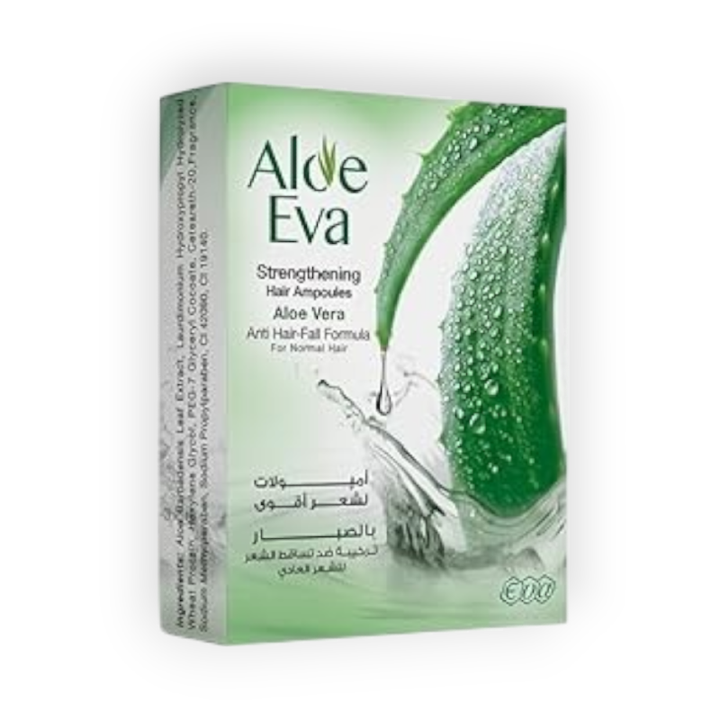 ALOE EVA HAIR AMP(ALOE VERA) 4PCS بلاستيك
