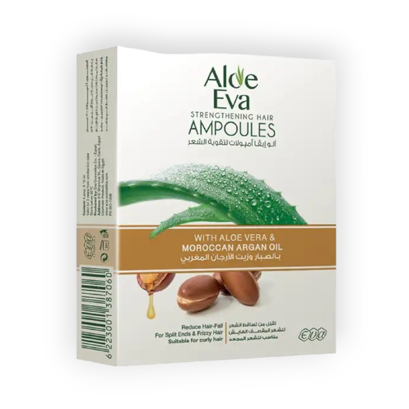 ALOE EVA HAIR AMPOULES MOROC ARGAN 4AMP 15ML