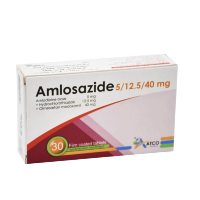 AMLOSAZIDE 5   12.5   40 MG 30 TAB  س ج