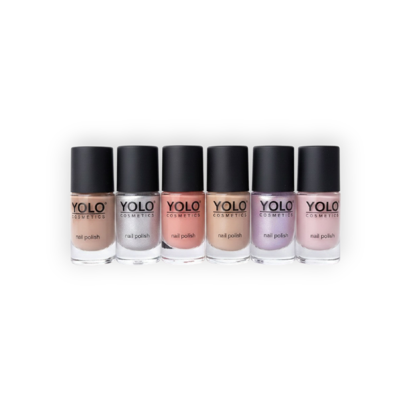 YOLO NAIL POLISH (NUDE) SET 6PCS