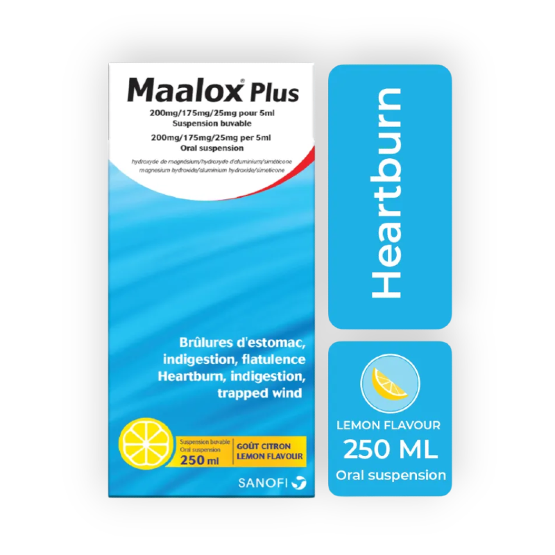 MAALOX  PLUS SUSPENSION  250 ML   سعر جديد