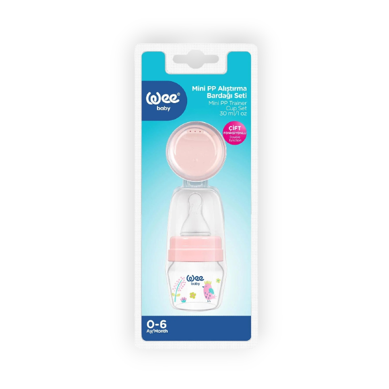 WEE BABY MINI PP TRAINER CUP SET 0-6M 30ML (778)