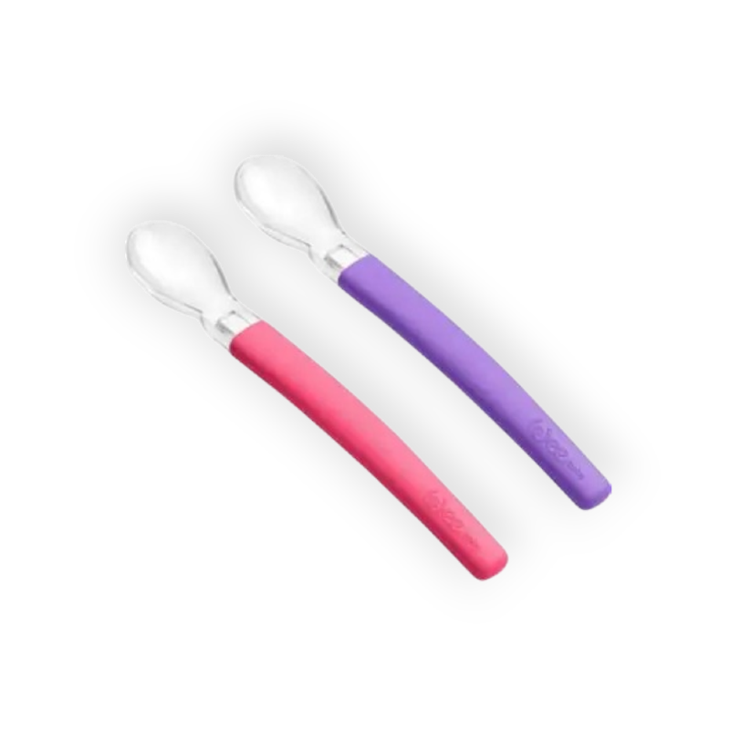 WEE BABY FEEDING SPOON SILICONE 2PCS (122)