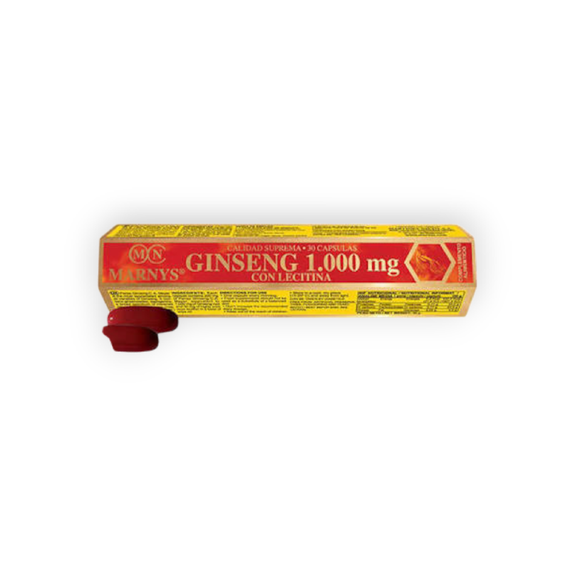 MARNYS GINSENG 1000 MG WITH LECITHIN 30CAP