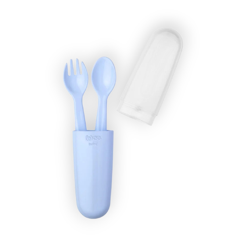 WEE BABY FORK&SPOON SET 6+ (134)