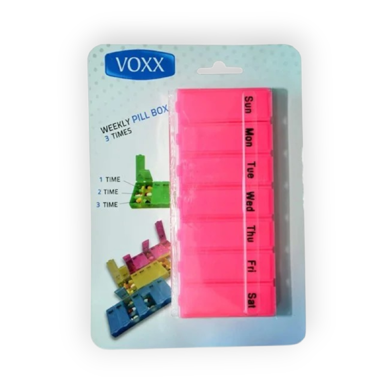 VOXX WEEKLY PILL BOX 3TIMES حافظه ادويه 3جرعات