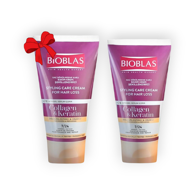 BIOBLAS STYLING CREAM COLLAGEN&KERATIN 150 ML1+1