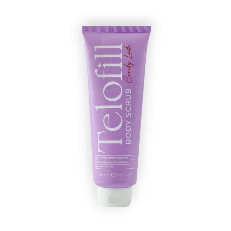 TELOFILL BODY SCRUB (CANDY LUSH) 250GM