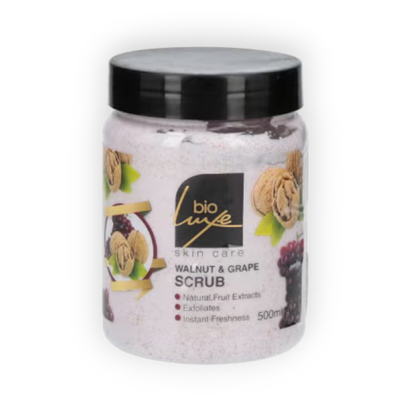 BIOLUX SKIN CARE WALNUT&GRAPE SCRUB 500ML