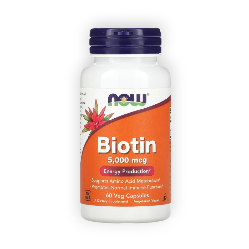 BIOTIN 5000 MG 60 CAP  (NOW)