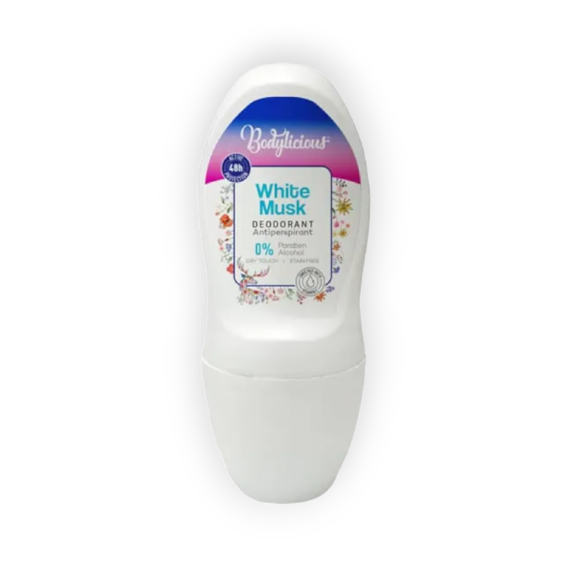 BODY LICIOUS  ROLL-ON (WHITE MUSK) 50ML