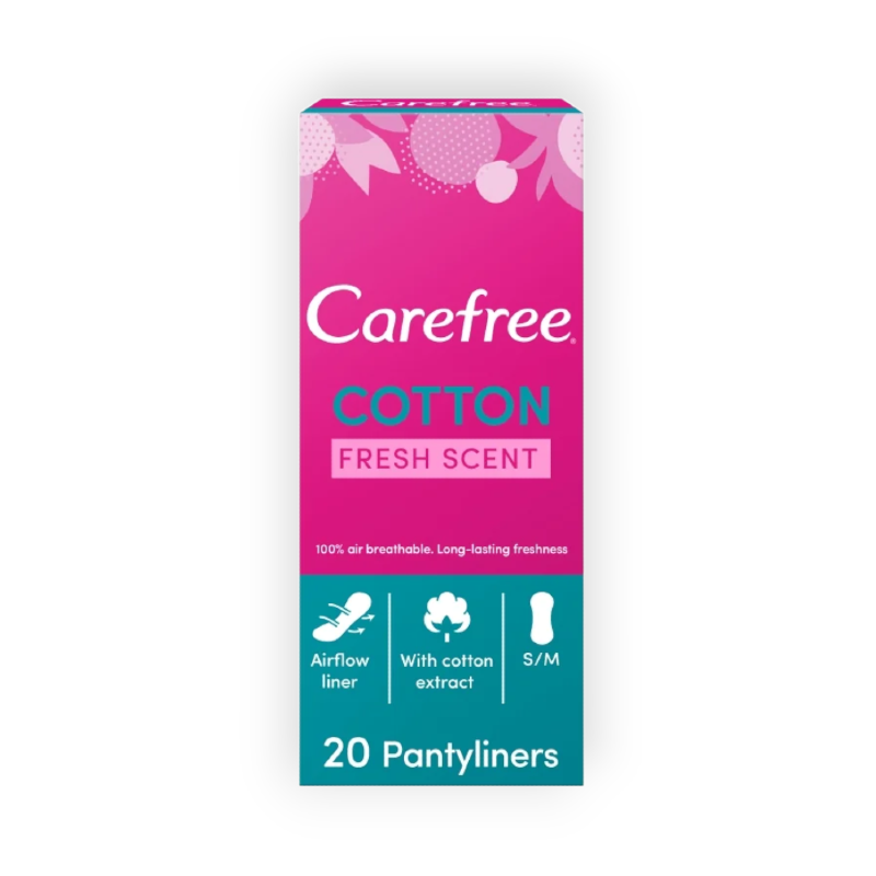 CAREFREE COTTON FRESH SCENTED 20 PC OFF