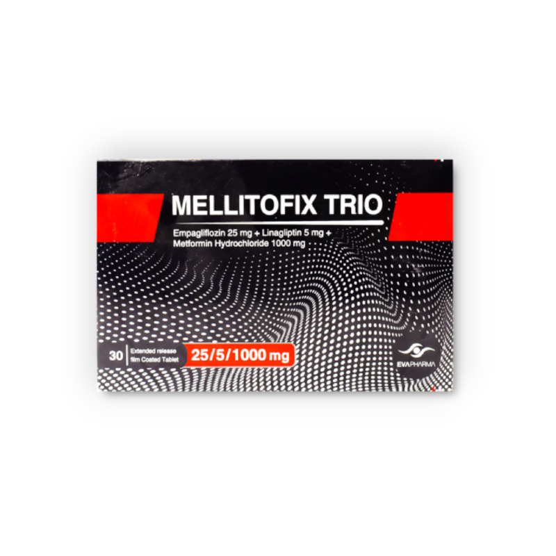 MELLITOFIX TRIO 25 5 1000 MG 30TAB