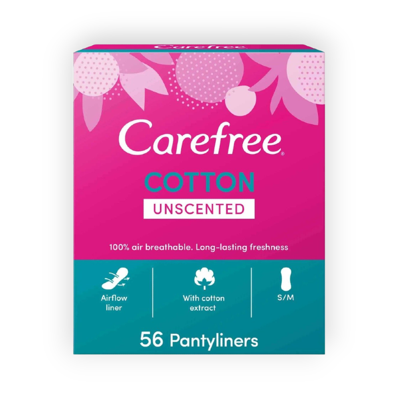 CAREFREE COTTON FEEL UNSCENT 56 PCS (36535)