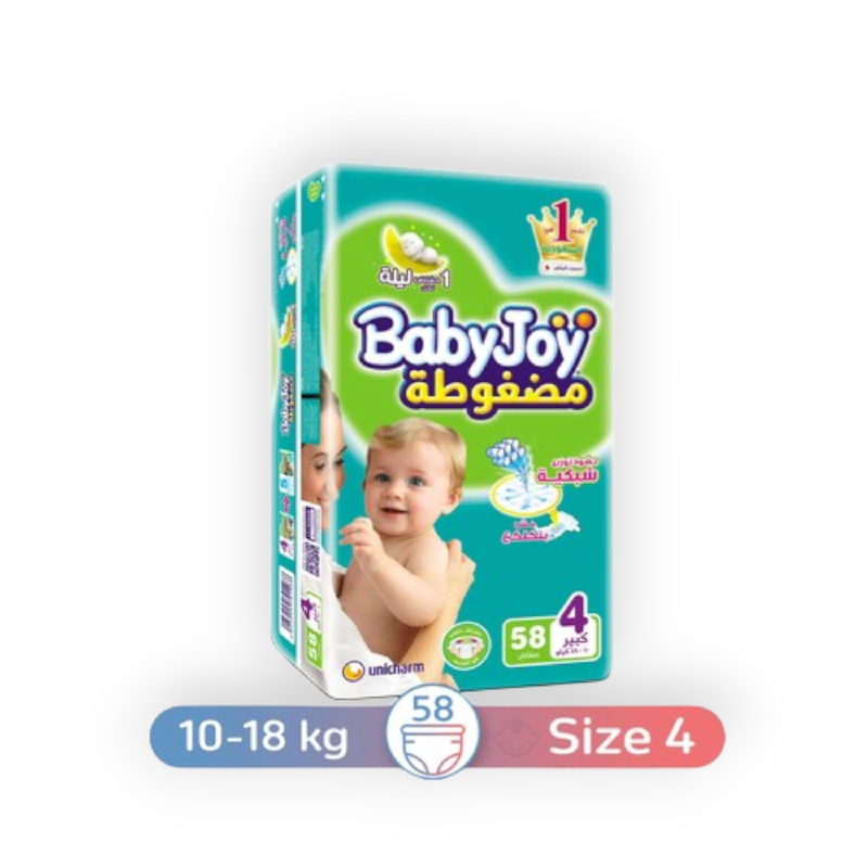BABYJOY 4 (STRETCH) LARGE (10-18KG) 58 PCS